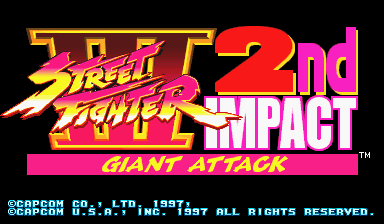 Street Fighter III 2nd Impact: Giant Attack cabinet