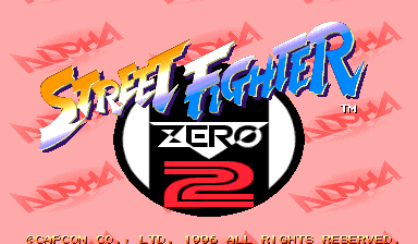 Street Fighter Zero 2 Alpha cabinet