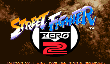 Street Fighter Zero 2 cabinet