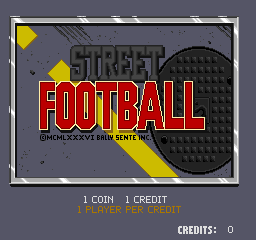 Street Football cabinet