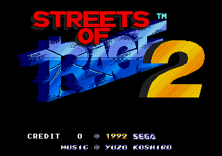 Streets of Rage II cabinet