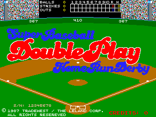 Super Baseball Double Play Home Run Derby cabinet