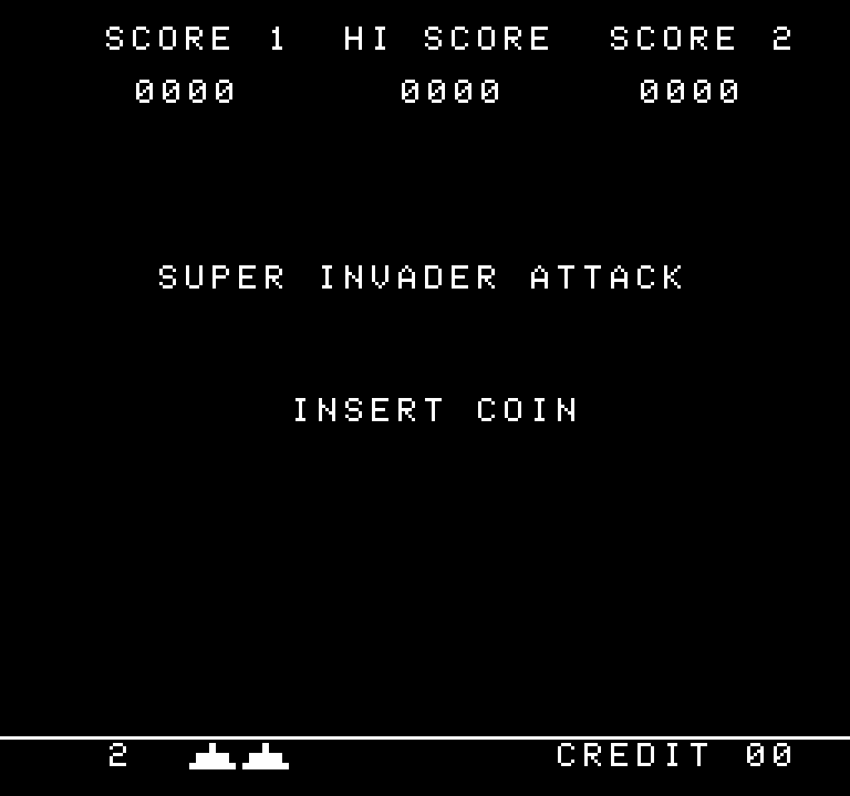 Super Invader Attack cabinet