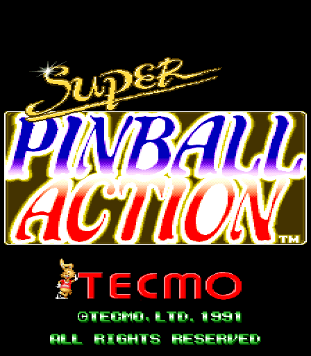 Super Pinball Action cabinet