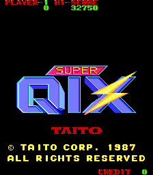 Super Qix cabinet