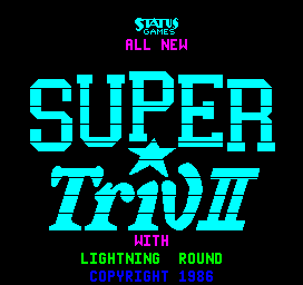 Super Triv II cabinet