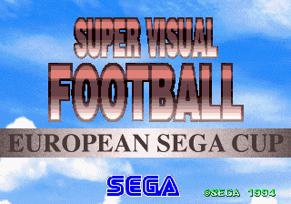 Super Visual Football: European Sega Cup cabinet