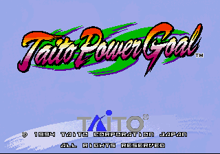 Taito Power Goal cabinet