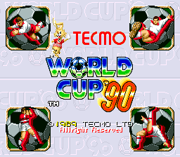 Tecmo World Cup '90 cabinet