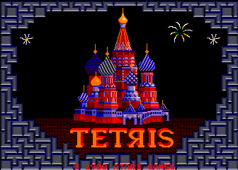Tetris arcade cabinet artwork
