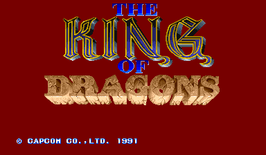 The King of Dragons cabinet