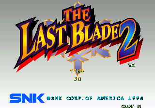 The Last Blade 2 / Bakumatsu Roman - Dai Ni Maku Gekka no Kenshi cabinet