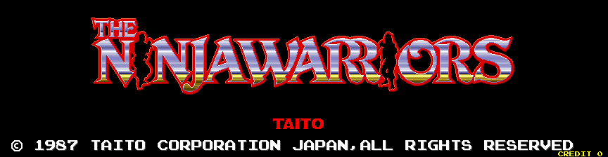 The Ninja Warriors cabinet