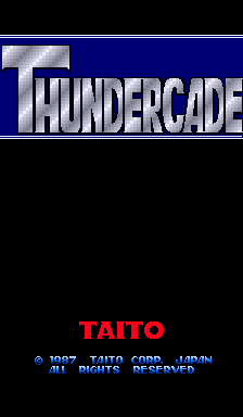 Thundercade / Twin Formation cabinet