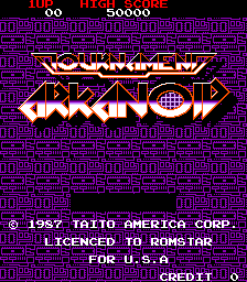 Tournament Arkanoid cabinet