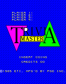 Trivia Master cabinet