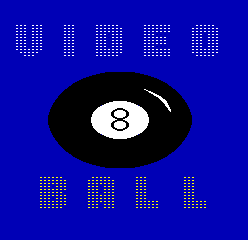 Video Eight Ball cabinet