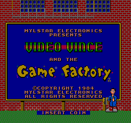 Video Vince and the Game Factory cabinet