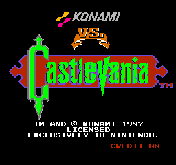 Vs. Castlevania cabinet