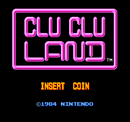 Vs. Clu Clu Land cabinet