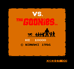 Vs. The Goonies cabinet