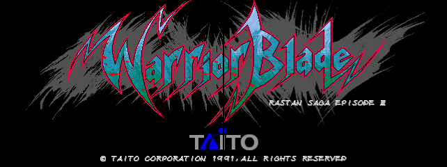 Warrior Blade - Rastan Saga Episode III cabinet