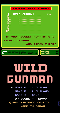 Wild Gunman cabinet