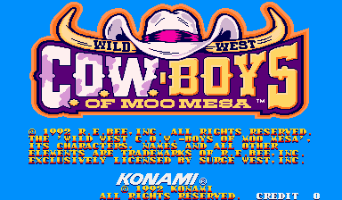 Wild West C.O.W.-Boys of Moo Mesa cabinet
