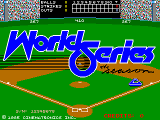 World Series: The Season cabinet